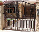 Wrought Iron Driveway Gate at Borthwick Drive