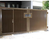 Iron Louver Driveway Gate at Lorong Biawak