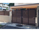 Chengal Wood Driveway Gate & Fence