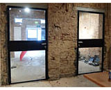 Mild Steel Glass Doors