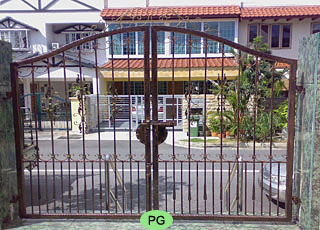 Wrought Iron Driveway Gate