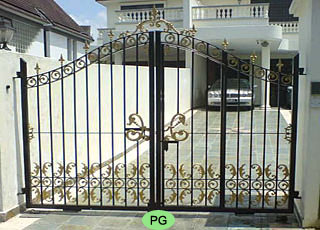 Wrought Iron Driveway Gate