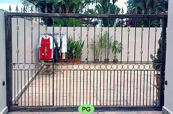 Wrought Iron Driveway Gate