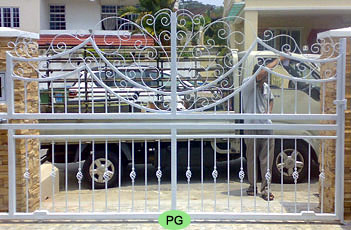 Wrought Iron Driveway Gate
