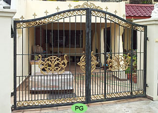 Wrought Iron Driveway Gate