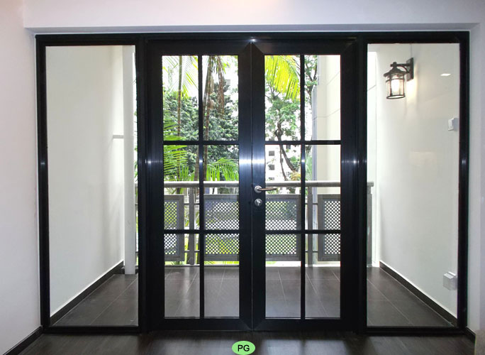 Lattice Glass Doors