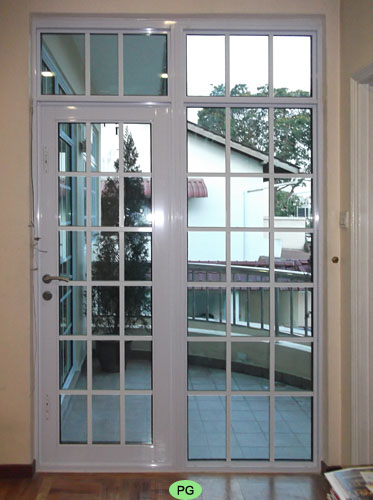 Lattice Glass Doors