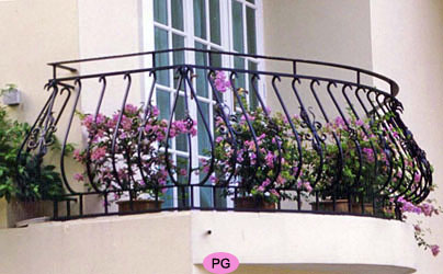 Balcony Pot Belly Window Grille