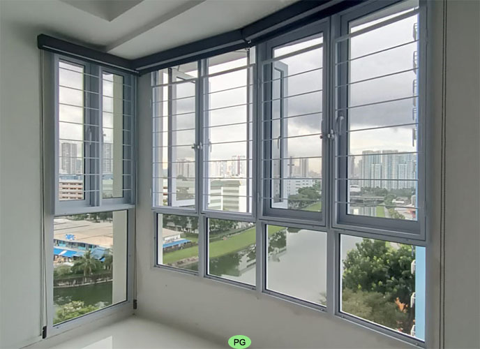 Mild Steel Slim Window Grilles