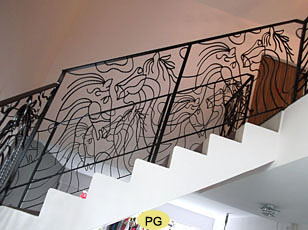 Wrought Iron Staircase Railing